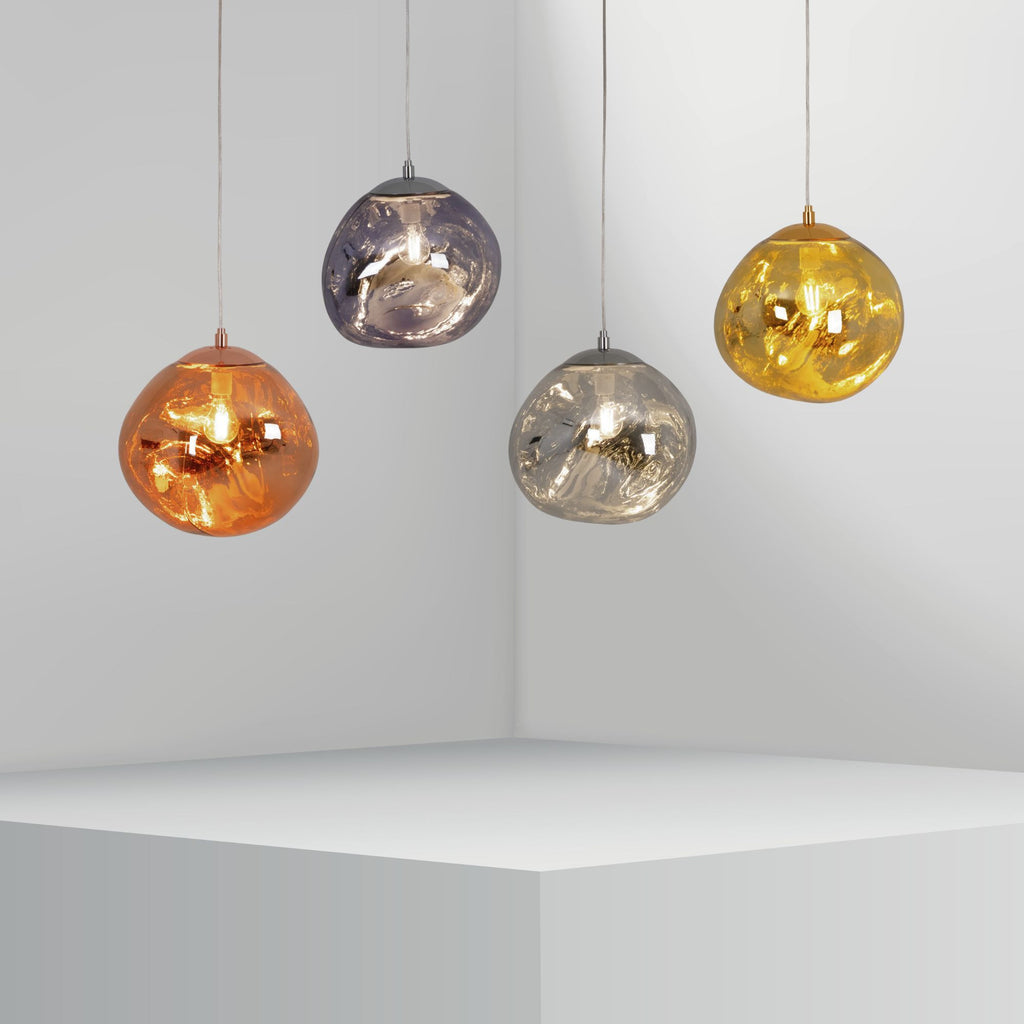 Lámpara colgante cristal de diseño "RAINY" - Ø 36cm