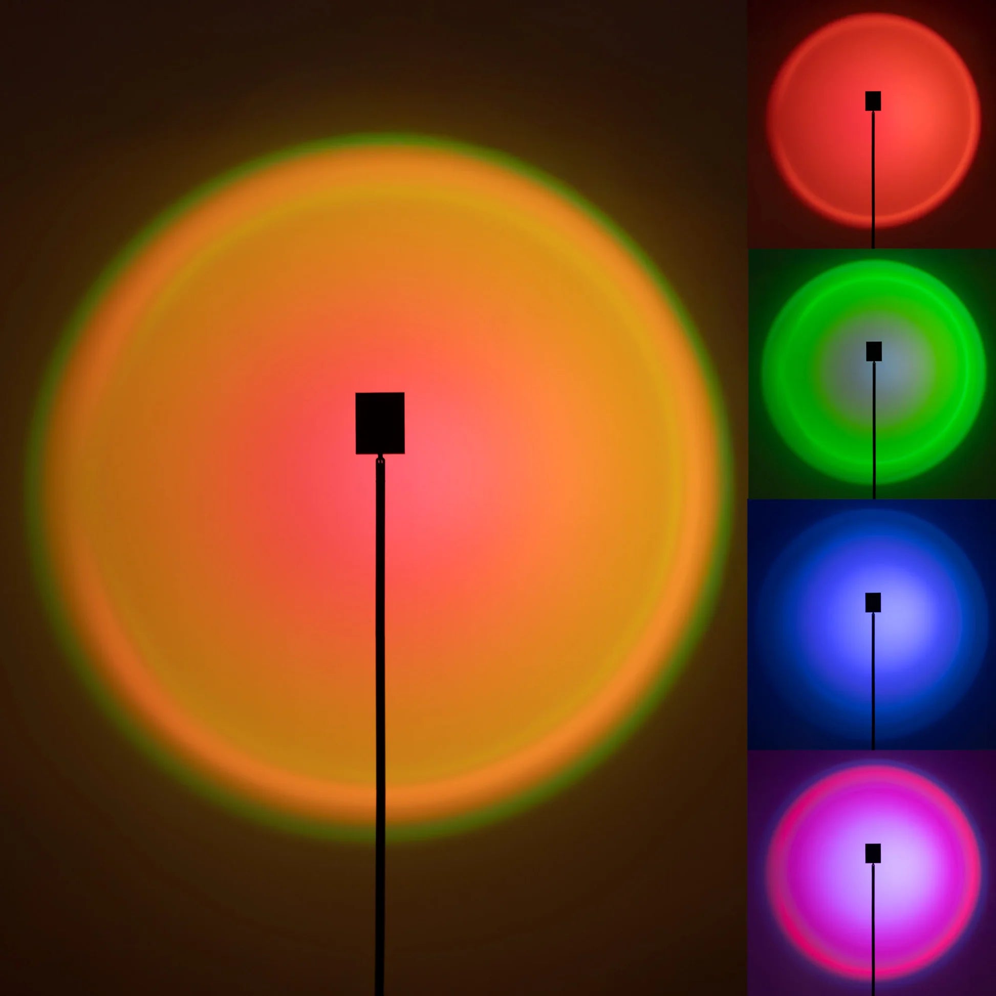 Lámpara de pie "PACK" 6W- RGBW - Sunset Lamp