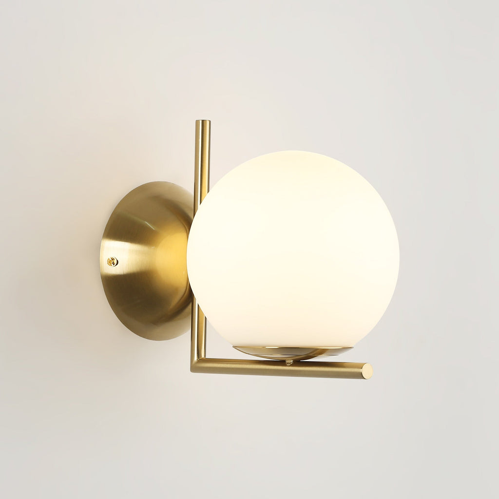 Aplique de pared bola cristal "ATOM" - E27 - Ø 15cm