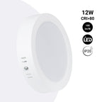 Plafón LED redondo de superficie - 12W - Alta Eficiencia