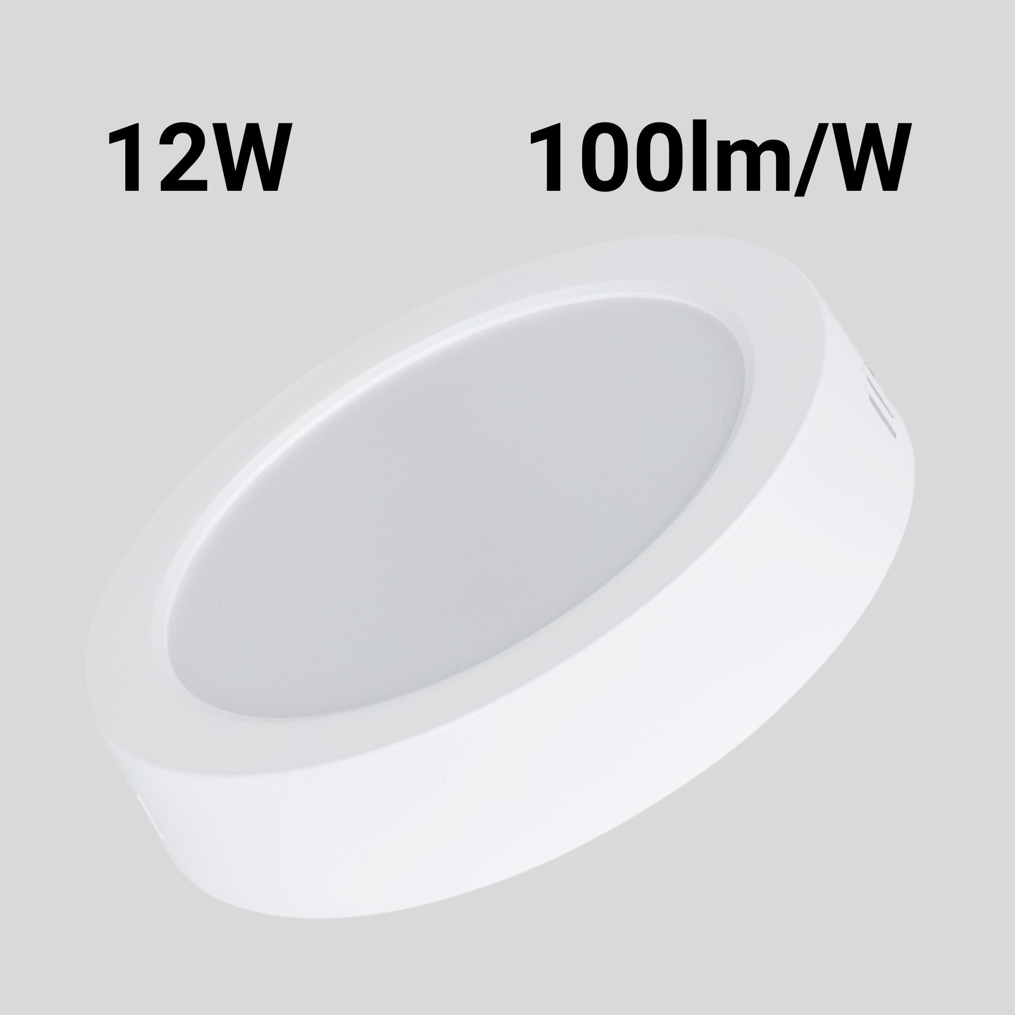 Plafón LED redondo de superficie - 12W - Alta Eficiencia (1)