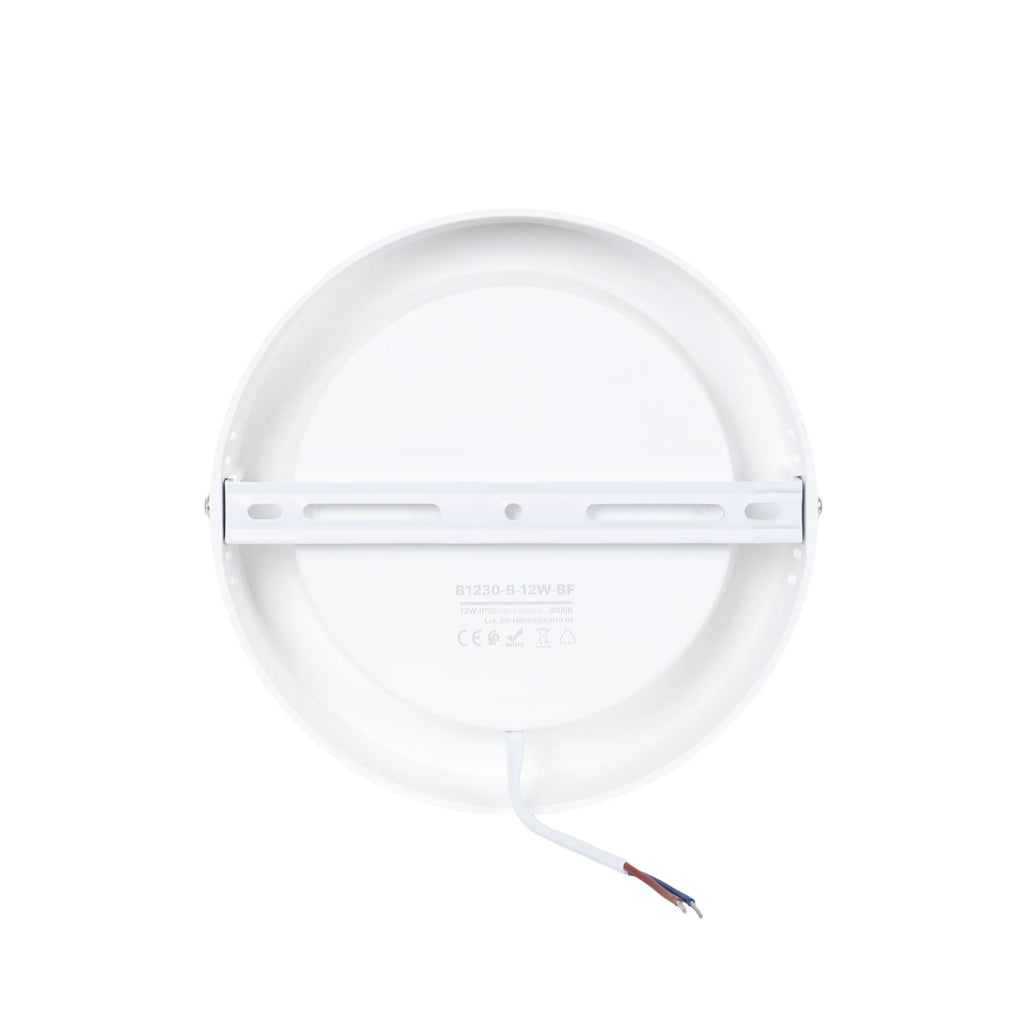 Plafón LED redondo de superficie - 12W - Alta Eficiencia