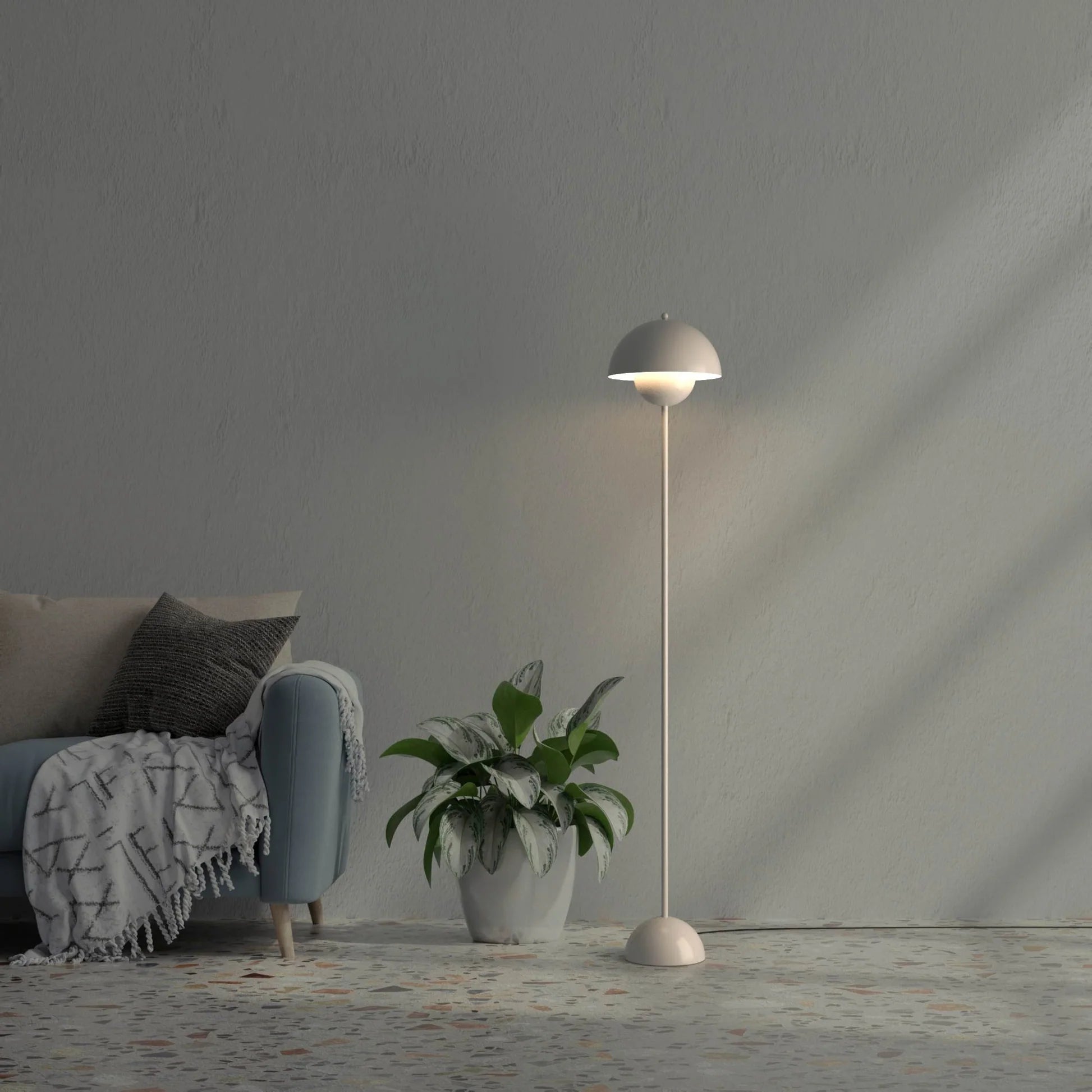 Lámpara de pie diseño vintage "Mia" - E27