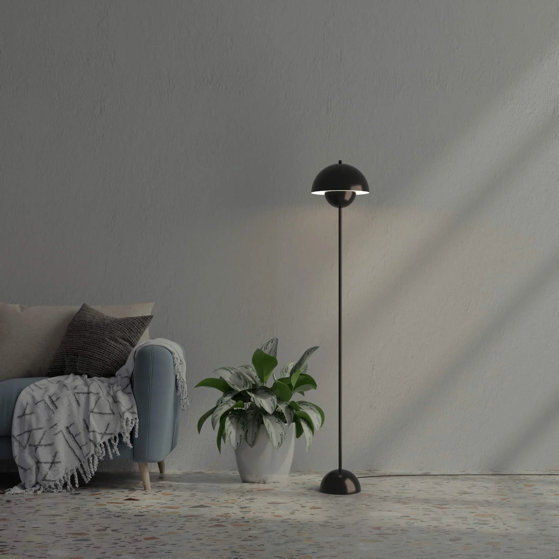 Lámpara de pie diseño vintage "Mia" - E27