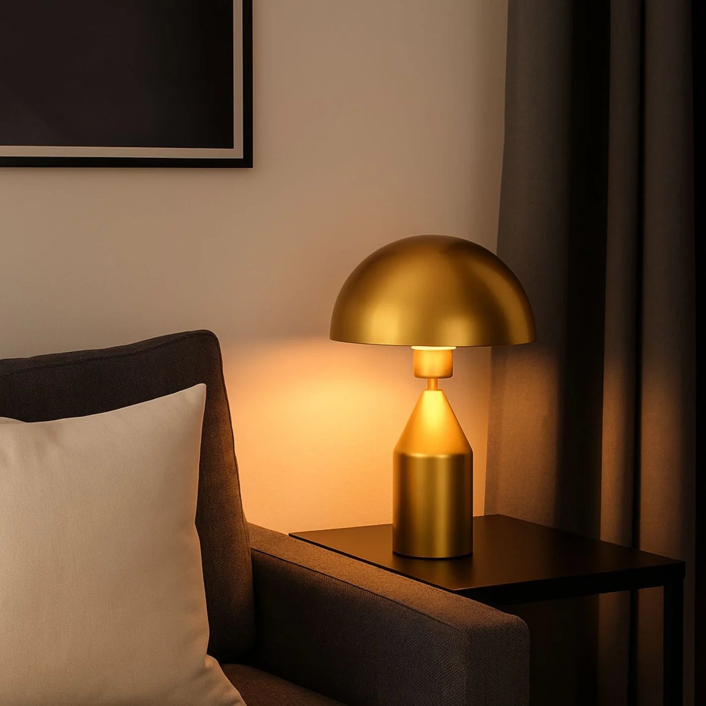 Lámpara de mesa de metal "Cutt" - E27