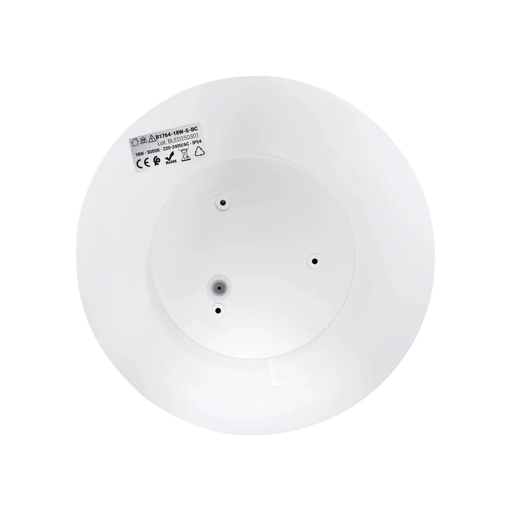 Plafón LED circular con sensor PIR - 18W - Superficie - IP54