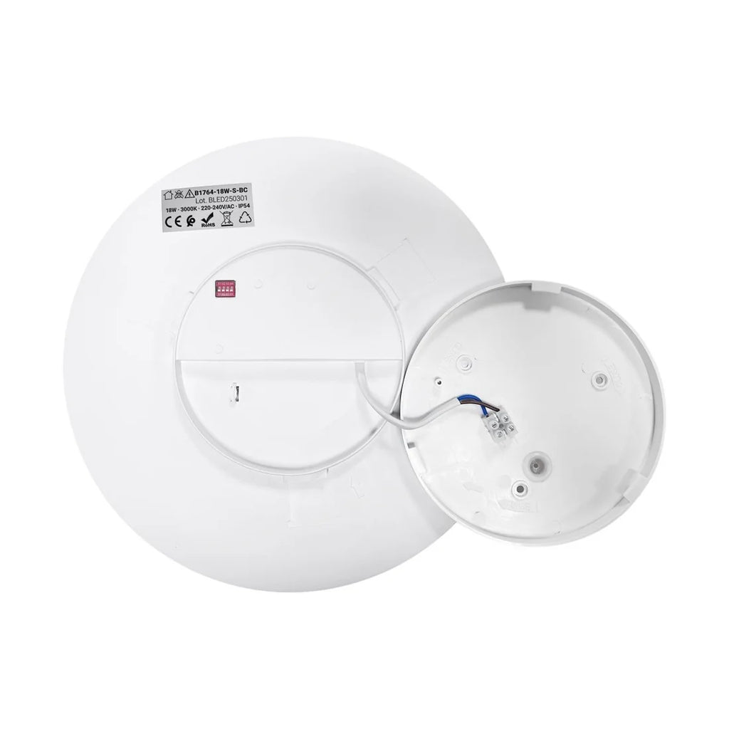 Plafón LED circular con sensor PIR - 18W - Superficie - IP54
