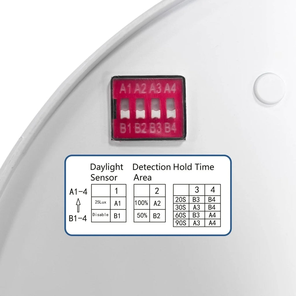 Plafón LED circular con sensor PIR - 18W - Superficie - IP54