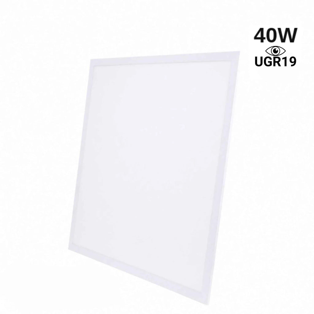 Panel LED empotrable Backlit 60x60cm - 40W - 100lm/W - Driver flicker free - UGR19 - IP40