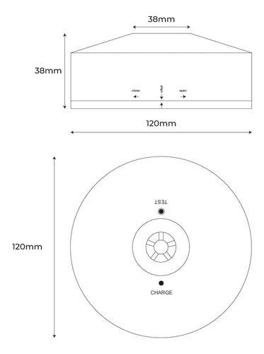 Luz de Emergencia y Permanente LED para superficie 150lm 2,5W - 3 horas IP20