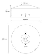 Luz de Emergencia y Permanente LED para superficie 150lm 2,5W - 3 horas IP20