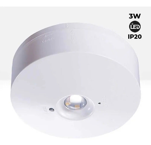 Luz de Emergencia y Permanente LED para superficie 150lm 2,5W - 3 horas IP20