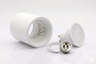 Kit Spot de superficie tubular Bajo UGR + Portalámparas + Bombilla GU10 - Corte Ø85 mm