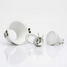 Kit aro downlight empotrable redondo Bajo UGR + Portalámpara + Bombilla GU10