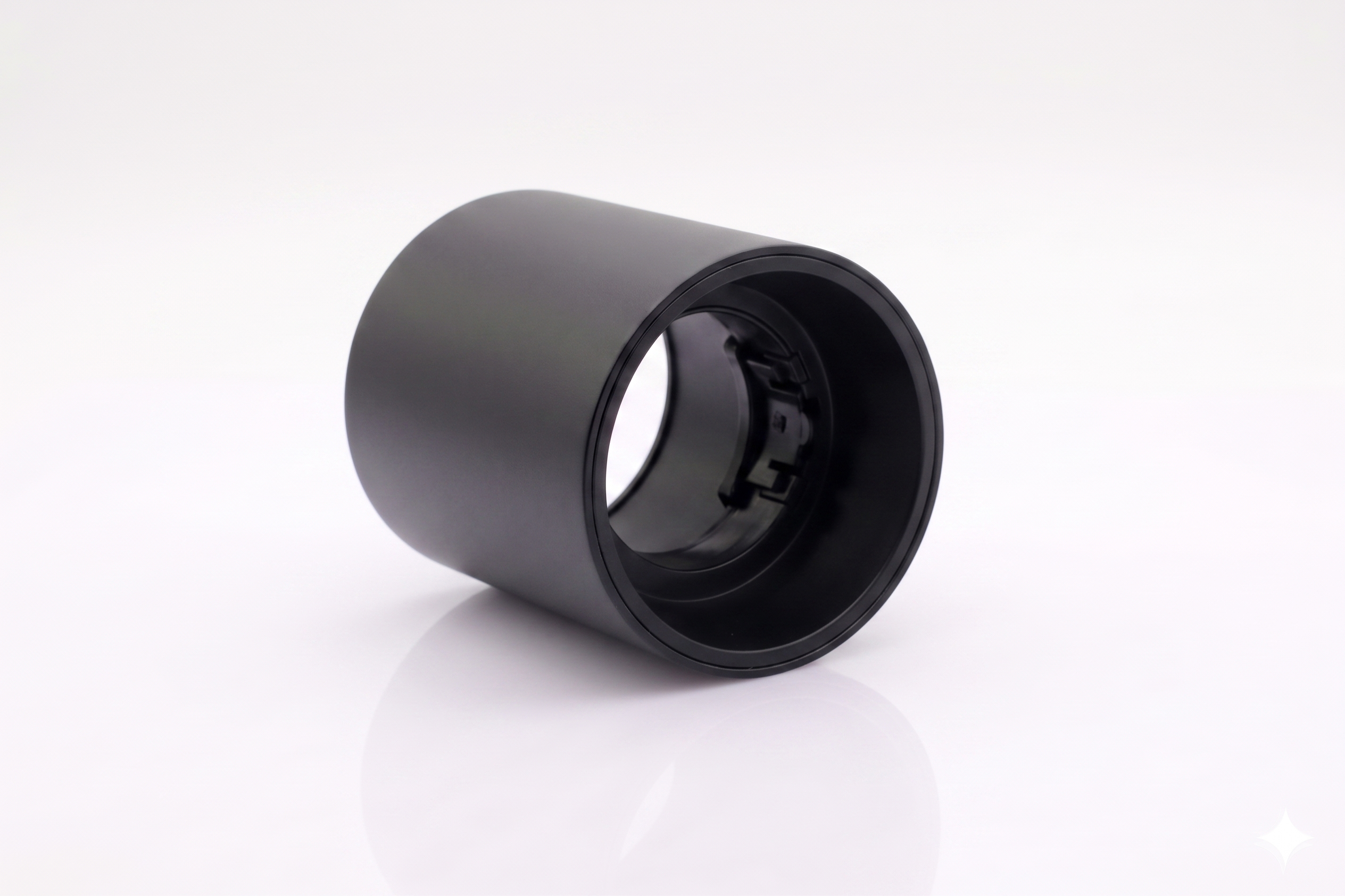 Kit Spot de superficie tubular Bajo UGR + Portalámparas + Bombilla GU10 - Corte Ø85 mm