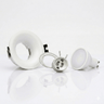 Kit aro downlight circular para bombilla GU10 + Portalámparas + Bombilla GU10