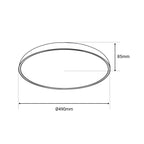 Lámpara de techo LED tipo plafón - CCT - 36W - Ø50cm - Barcelona LED Argentina