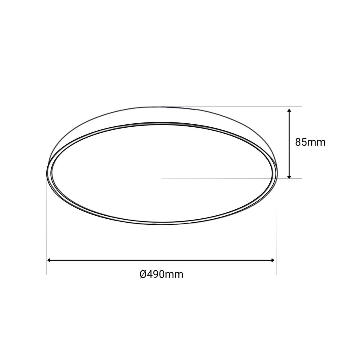 Lámpara de techo LED tipo plafón - CCT - 36W - Ø50cm - Barcelona LED Argentina