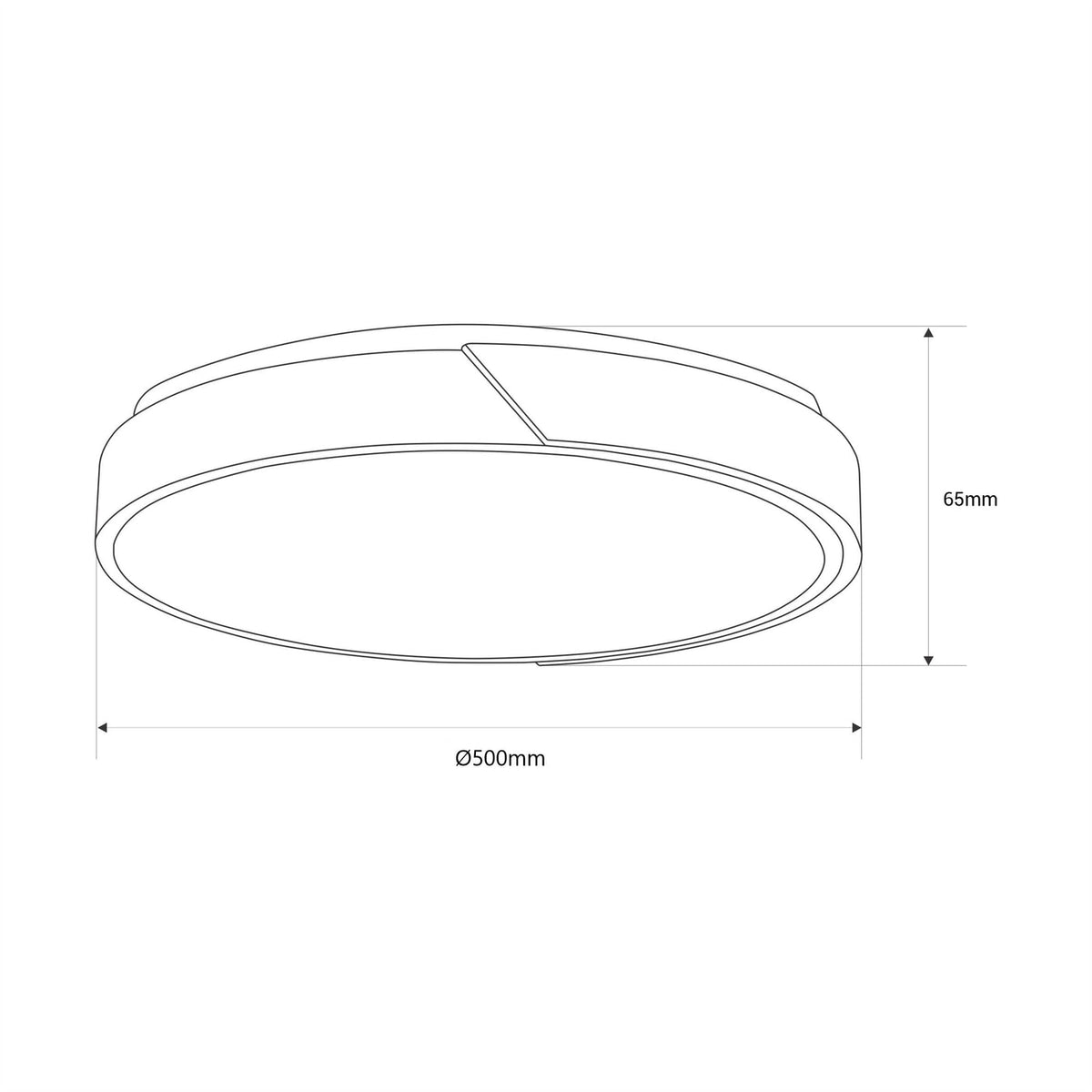 Plafón LED techo CCT 36W - Madera y Policarbonato- ø50cm - IP22 - Barcelona LED Argentina