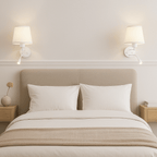 Aplique de pared "PAIR" E27 con foco LED de lectura 3W