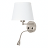 Aplique de pared "PAIR" E27 con foco LED de lectura 3W