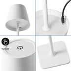 Lámpara de mesa LED CCT inalámbrica - Táctil - Ø100 mm