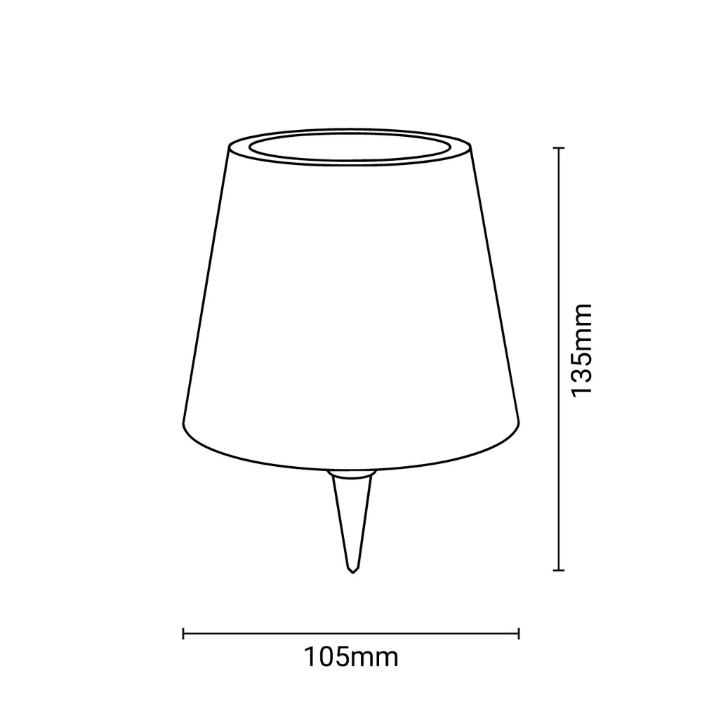 Lámpara para botellas LED CCT portátil - Táctil - Ø105 mm