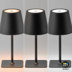 Lámpara de mesa LED CCT inalámbrica - Táctil - Ø100 mm