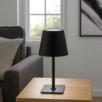 Lámpara de mesa LED CCT inalámbrica - Táctil - Ø100 mm