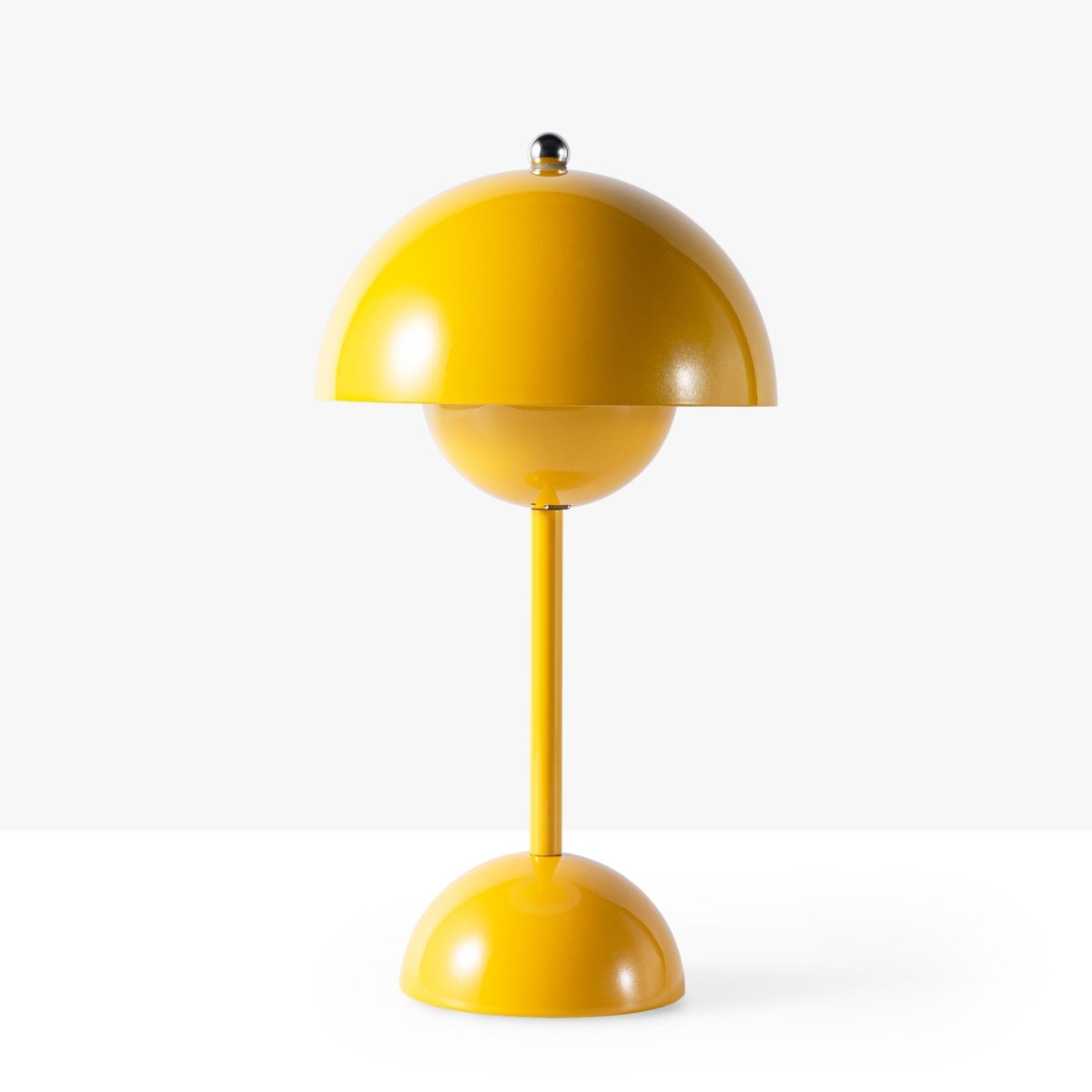Lámpara de mesa LED CCT portátil "BLUME" - Táctil - Ø160 mm