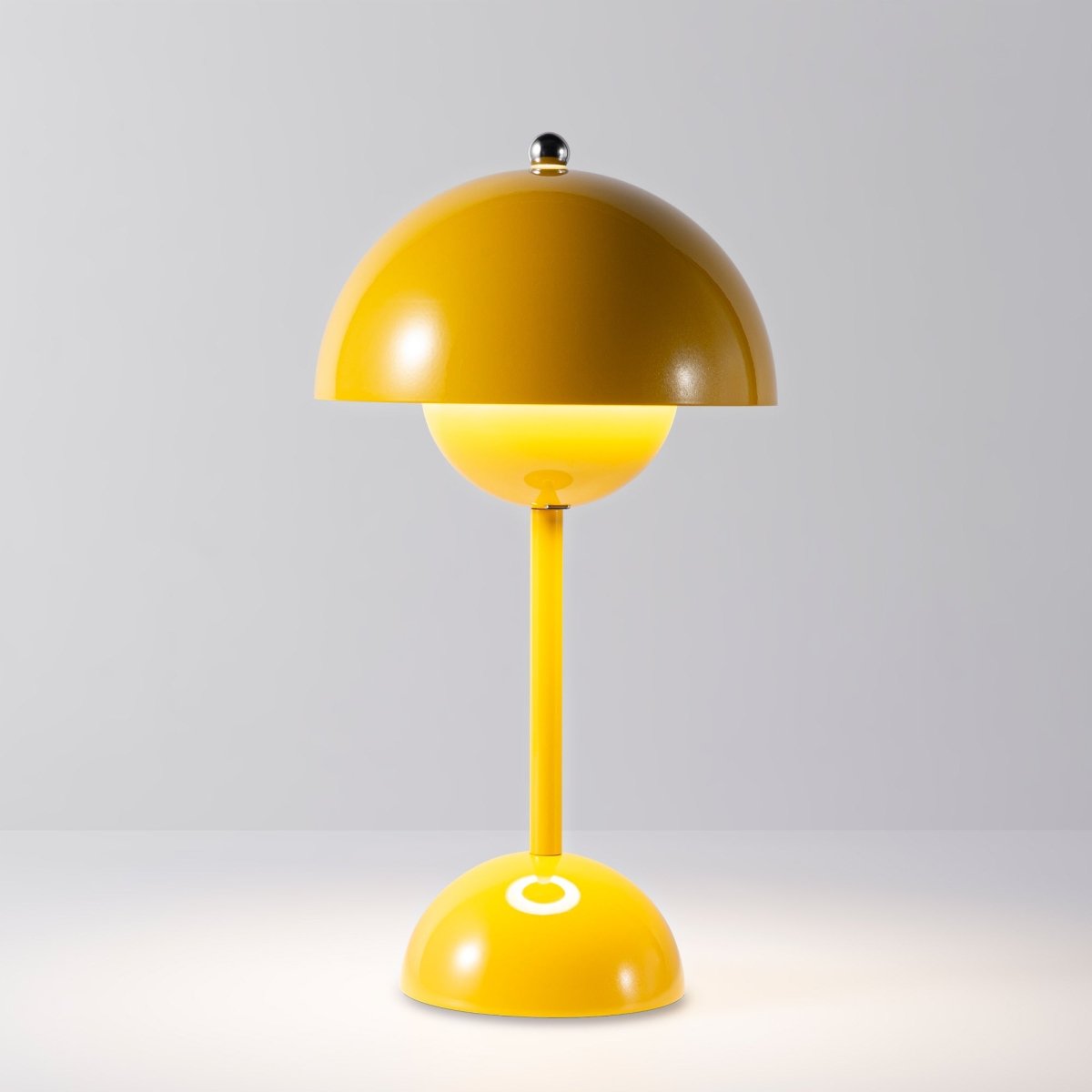 Lámpara de mesa LED CCT portátil "BLUME" - Táctil - Ø160 mm