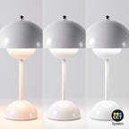 Lámpara de mesa LED CCT portátil "BLUME" - Táctil - Ø160 mm