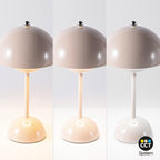 Lámpara de mesa LED CCT portátil "BLUME" - Táctil - Ø160 mm