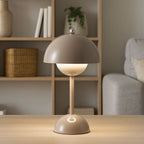 Lámpara de mesa LED CCT portátil "BLUME" - Táctil - Ø160 mm