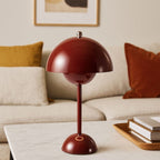 Lámpara de mesa LED CCT portátil "BLUME" - Táctil - Ø160 mm