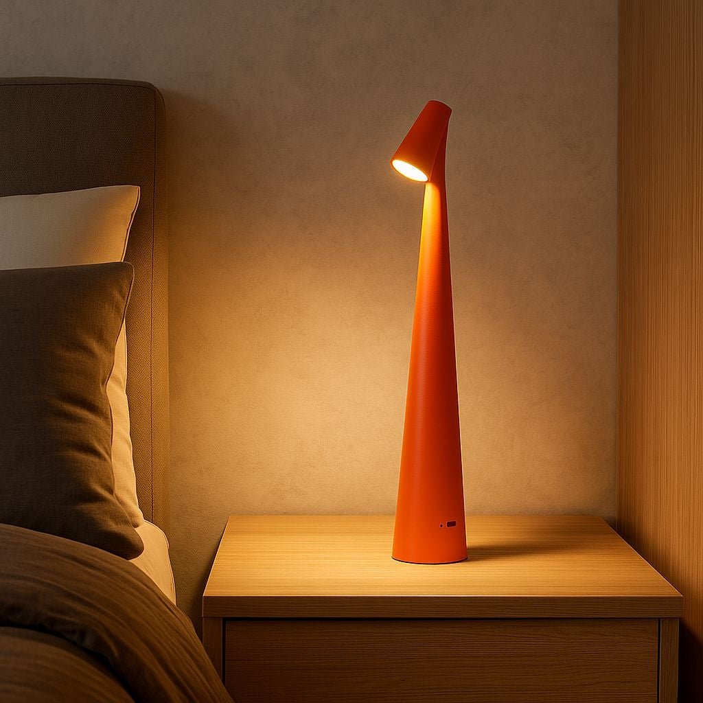 Lámpara de mesa LED portátil "CATA" - Táctil - 3000K