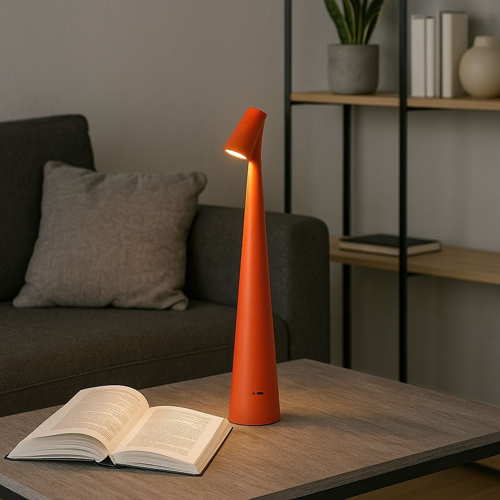 Lámpara de mesa LED portátil "CATA" - Táctil - 3000K