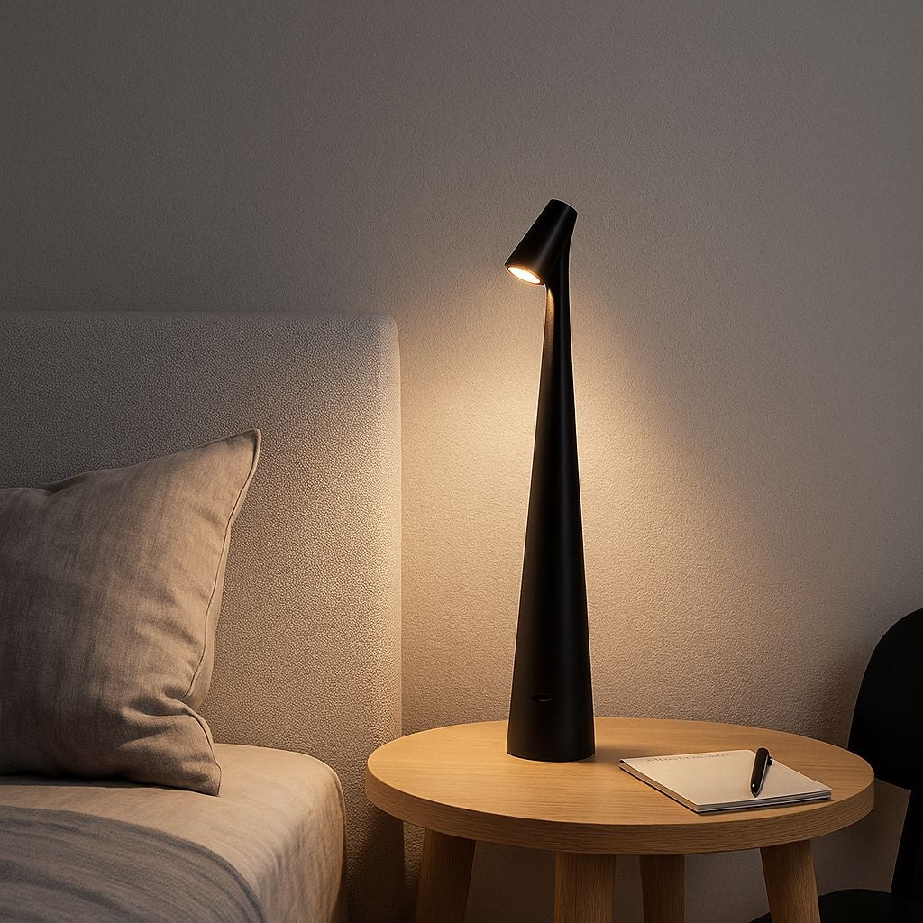 Lámpara de mesa LED portátil "CATA" - Táctil - 3000K