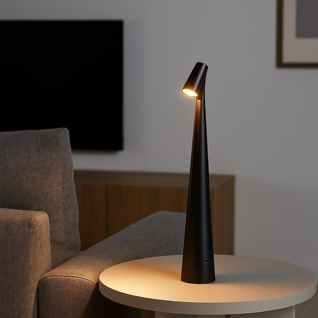 Lámpara de mesa LED portátil "CATA" - Táctil - 3000K