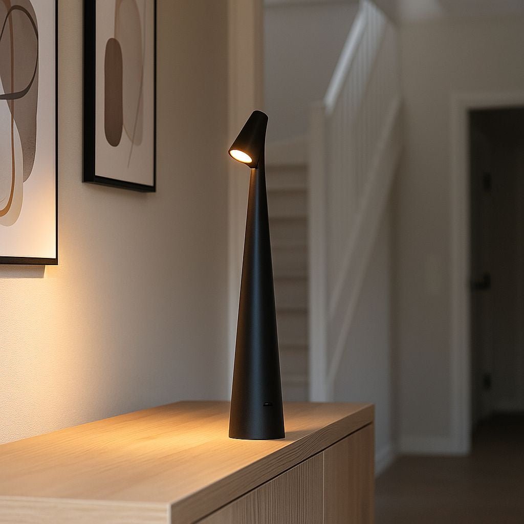 Lámpara de mesa LED portátil "CATA" - Táctil - 3000K