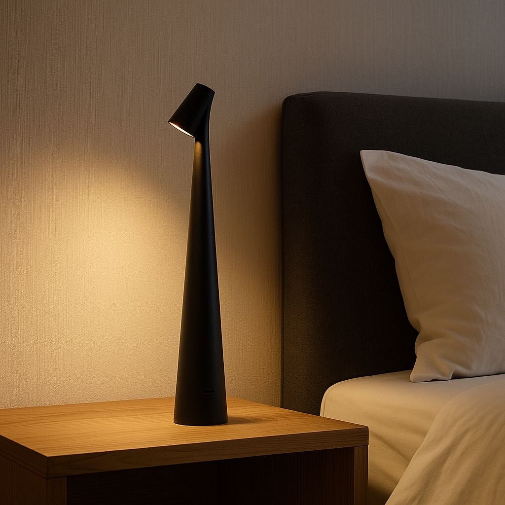 Lámpara de mesa LED portátil "CATA" - Táctil - 3000K
