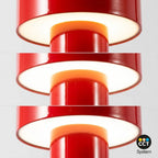 Lámpara de mesa LED CCT portátil "RIVET" - Táctil - Ø125 mm