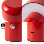 Lámpara de mesa LED CCT portátil "RIVET" - Táctil - Ø125 mm