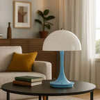 Lámpara de mesa LED CCT portátil "AURA" - Táctil - Semiesférica