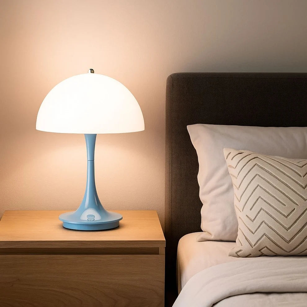 Lámpara de mesa LED CCT portátil "AURA" - Táctil - Semiesférica
