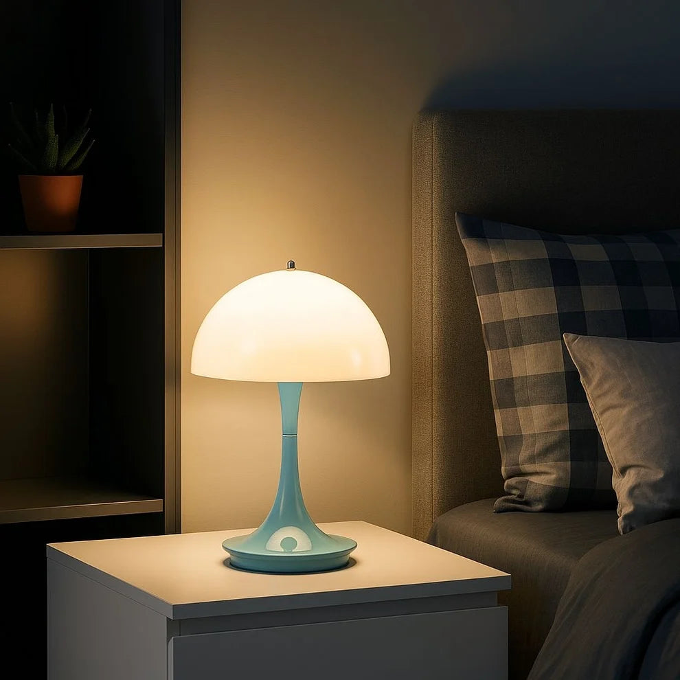Lámpara de mesa LED CCT portátil "AURA" - Táctil - Semiesférica