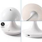 Lámpara de mesa LED CCT portátil "AURA" - Táctil - Semiesférica
