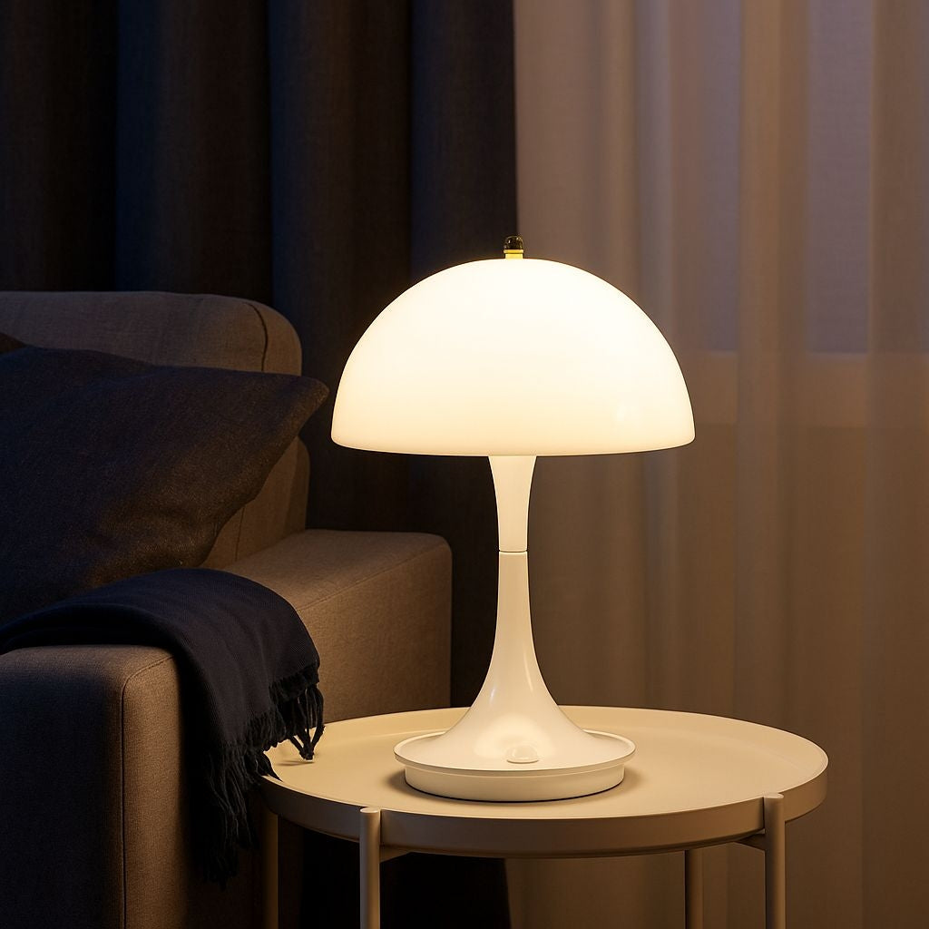 Lámpara de mesa LED CCT portátil "AURA" - Táctil - Semiesférica