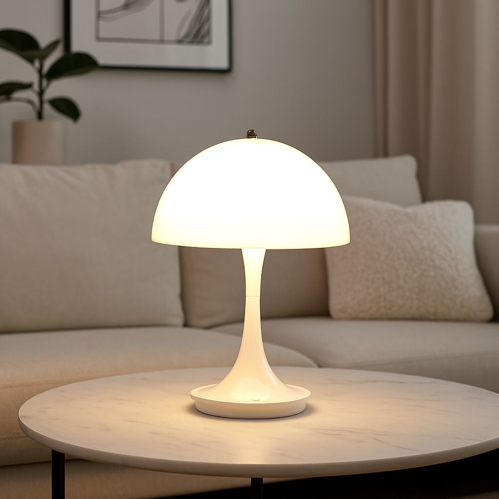 Lámpara de mesa LED CCT portátil "AURA" - Táctil - Semiesférica