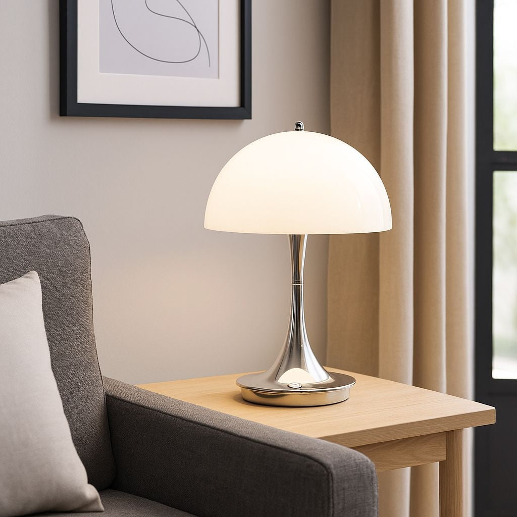 Lámpara de mesa LED CCT portátil "AURA" - Táctil - Semiesférica